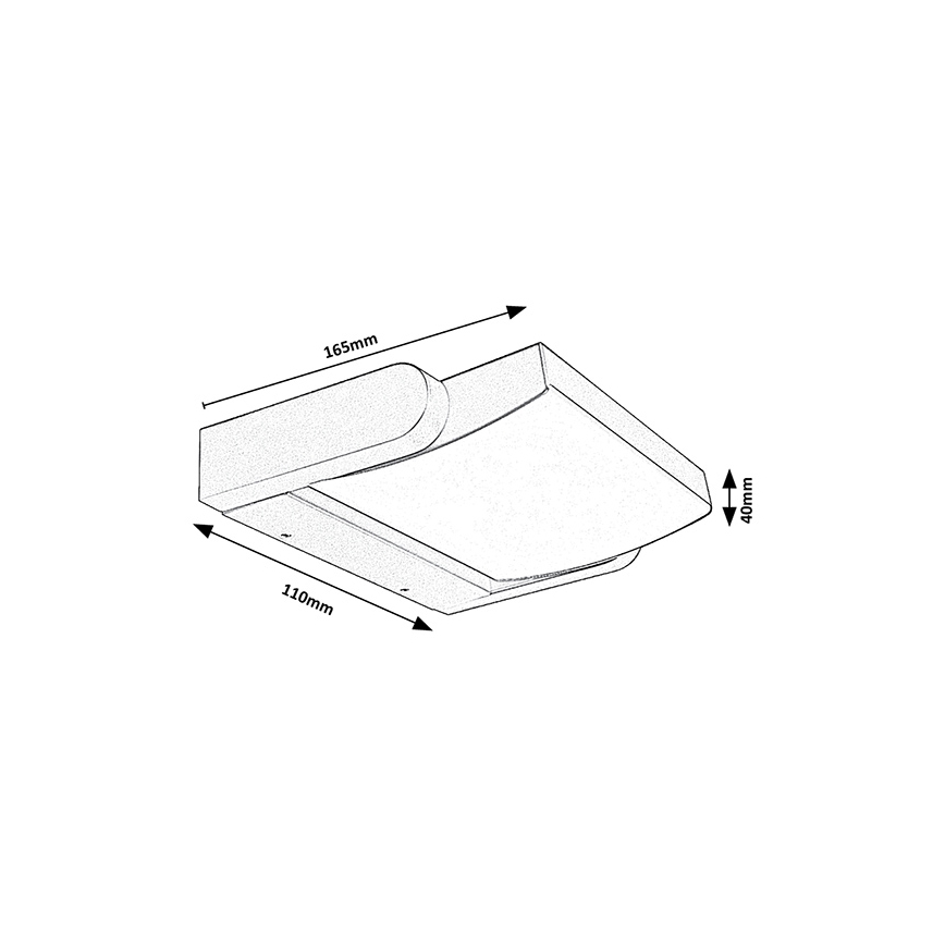 Brilagi - Applique murale extérieure ANKLE LED/18W/230V 4000K IP65 anthracite
