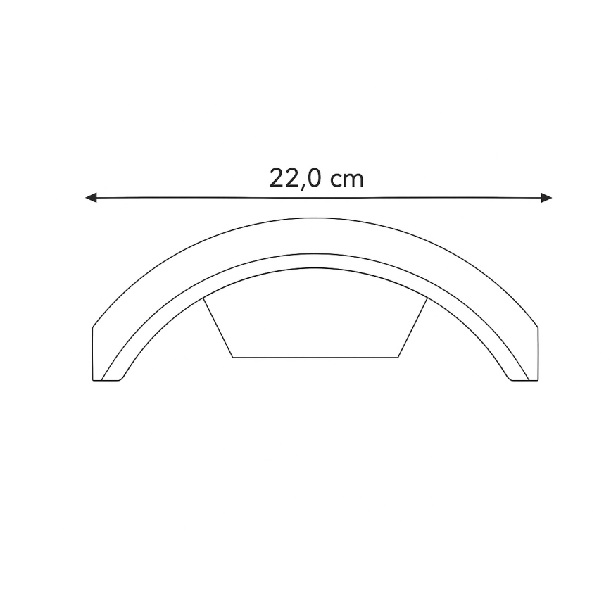 Brilagi - Applique murale extérieure ARCELO LED/8W/230V IP54