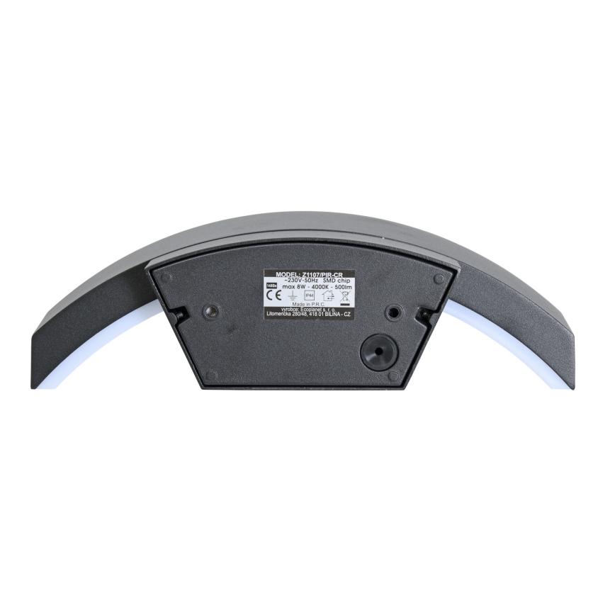 Brilagi - Applique murale extérieure avec détecteur ARCELO LED/8W/230V IP54