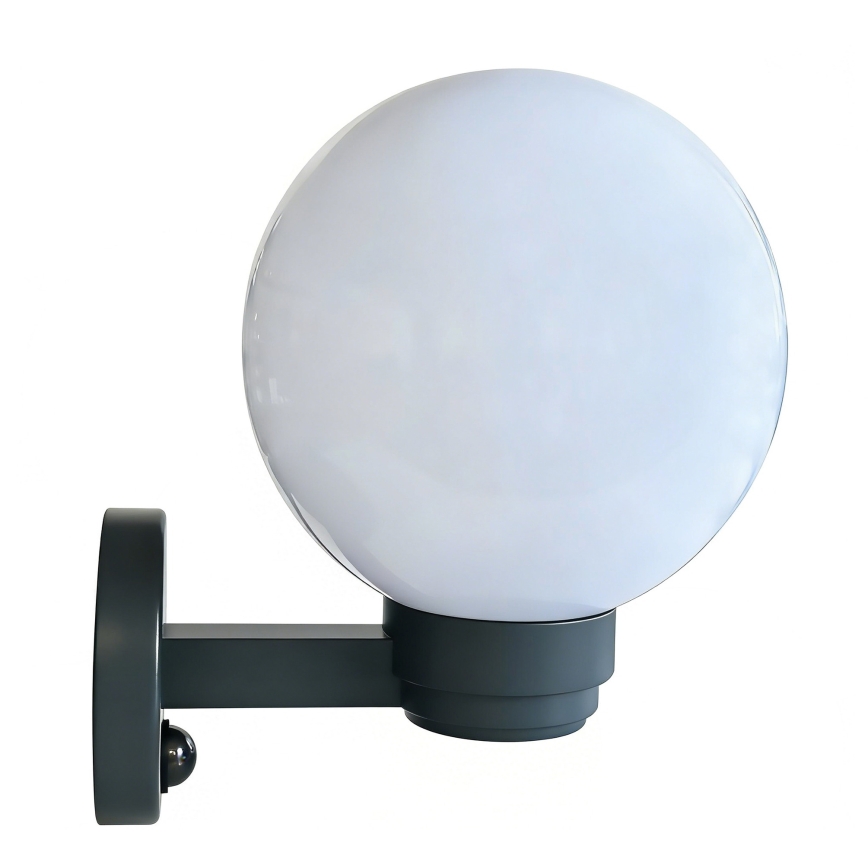 Brilagi - Applique murale d'extérieur avec détecteur de mouvement HARBOR 1xE27/40W/230V IP33 anthracite/blanc
