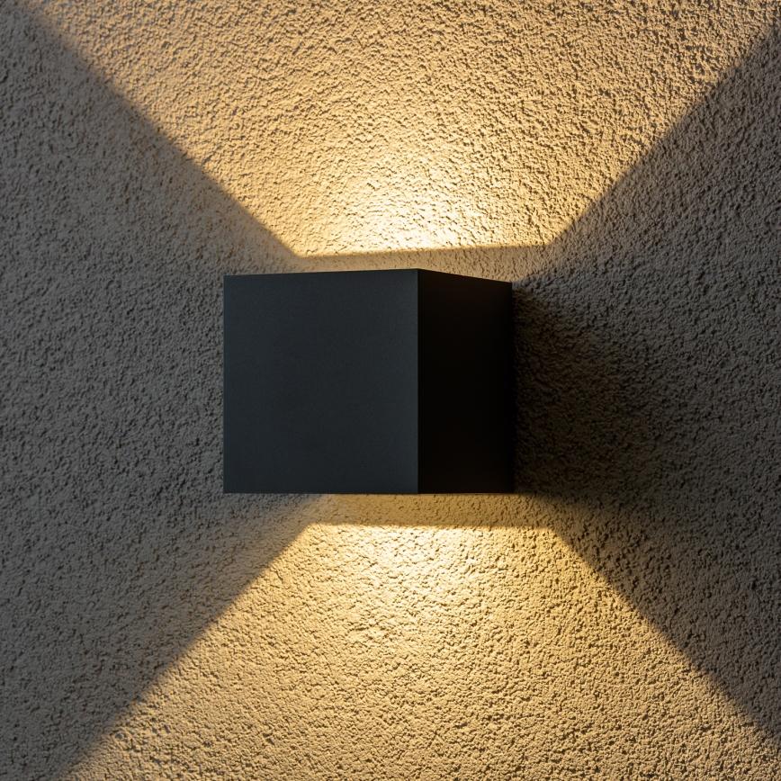 Brilagi - Applique murale extérieure CUBE LED/6W/230V anthracite IP54