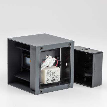Brilagi - Applique murale extérieure CUBE LED/6W/230V anthracite IP54