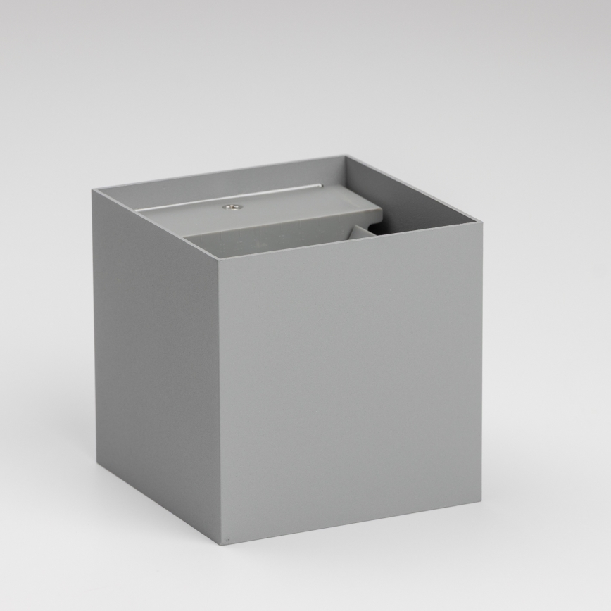 Brilagi - Applique murale extérieure CUBE LED/6W/230V gris IP54