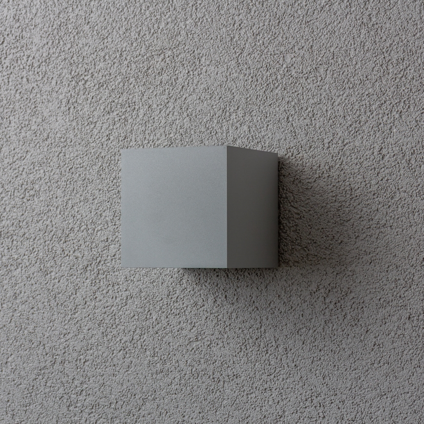 Brilagi - Applique murale extérieure CUBE LED/6W/230V gris IP54