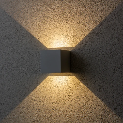Brilagi - Applique murale extérieure CUBE LED/6W/230V gris IP54