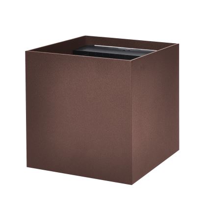 Brilagi - Applique murale extérieure CUBE LED/6W/230V marron IP54
