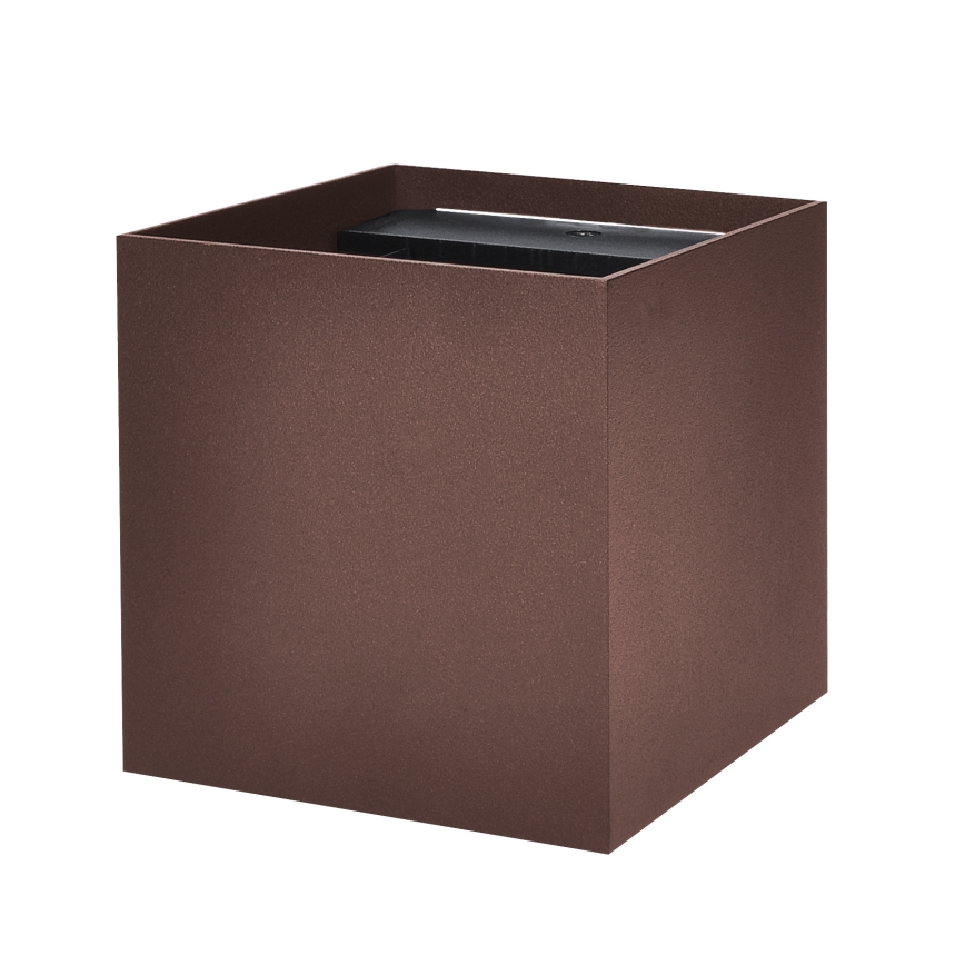 Brilagi - Applique murale extérieure CUBE LED/6W/230V marron IP54