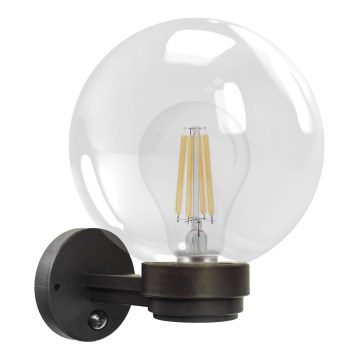 Brilagi - Applique murale extérieure HARBOR avec détecteur de mouvement 1xE27/40W/230V IP33 anthracite/transparent