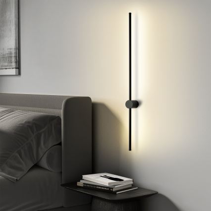 Brilagi - Applique murale d'extérieur AURA LED/20W/230V 4000K IP54 97 cm noir IRC 90