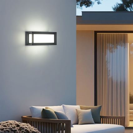 Brilagi - Applique murale LED d'extérieur avec détecteur PARKER LED/12W/230V anthracite IP44