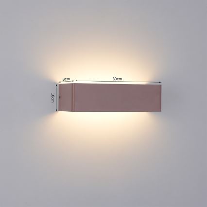 Brilagi - Applique murale extérieure LED DONNANI LED/12W/230V 30 cm marron IP44