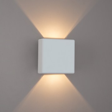 Brilagi - Applique murale extérieure LED DOUBLERAY LED/6W/230V blanche IP54
