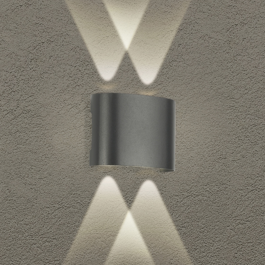 Brilagi - Applique murale extérieure LED FLAREBOX LED/4W/230V anthracite IP65