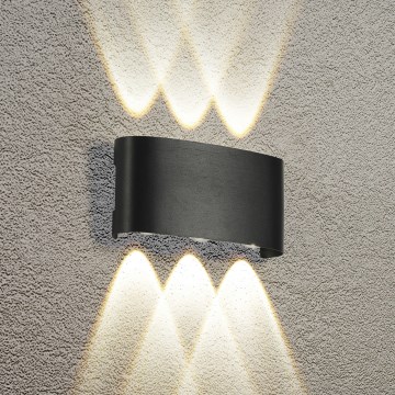 Brilagi - Applique murale extérieure LED FLAREBOX LED/6W/230V noir IP65