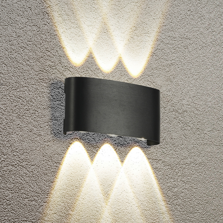 Brilagi - Applique murale extérieure LED FLAREBOX LED/6W/230V noir IP65