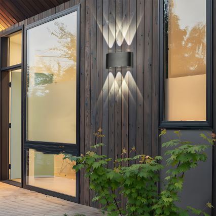 Brilagi - Applique murale extérieure LED FLAREBOX LED/6W/230V noir IP65