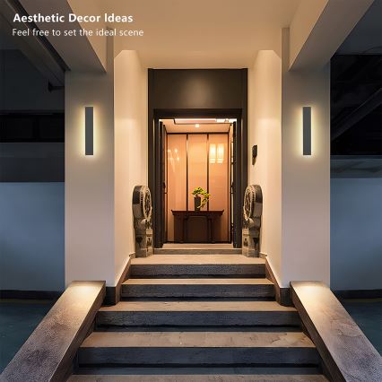 Brilagi - Applique murale d'extérieur LINEAR LED/8W/230V 4000K IP65 30 cm anthracite CRI 90