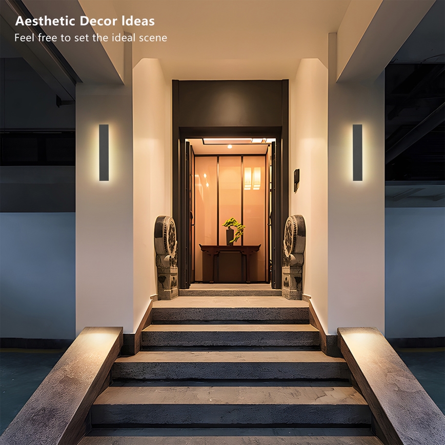 Brilagi - Applique murale d'extérieur LINEAR LED/8W/230V 4000K IP65 30 cm anthracite CRI 90