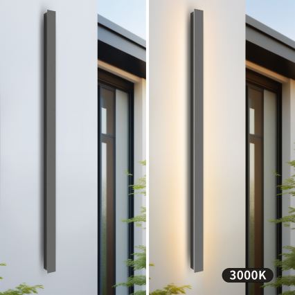 Brilagi - Applique murale d'extérieur LINEAR LED/32W/230V 3000K IP65 140 cm anthracite IRC 90