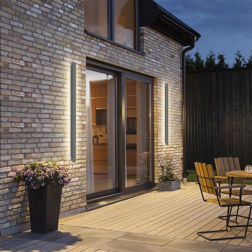 Brilagi - Applique murale d'extérieur LINEAR LED/32W/230V 3000K IP65 140 cm anthracite IRC 90