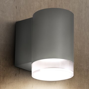 Brilagi - Applique murale extérieure MATERA 1xGU10/30W/230V gris IP54