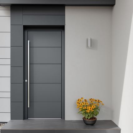 Brilagi - Applique murale extérieure MATERA 2xGU10/30W/230V gris IP54