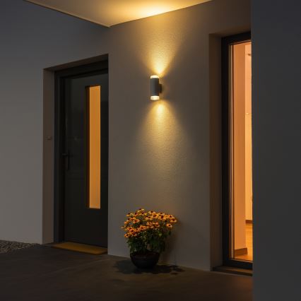 Brilagi - Applique murale extérieure MATERA 2xGU10/30W/230V gris IP54