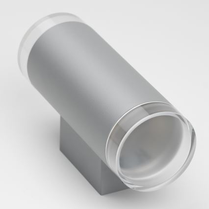 Brilagi - Applique murale extérieure MATERA 2xGU10/30W/230V gris IP54