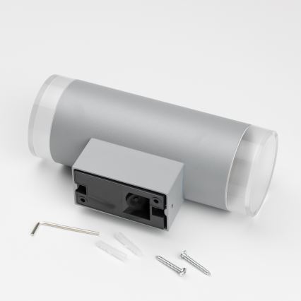 Brilagi - Applique murale extérieure MATERA 2xGU10/30W/230V gris IP54