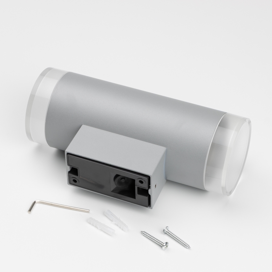 Brilagi - Applique murale extérieure MATERA 2xGU10/30W/230V gris IP54