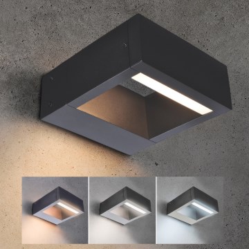 Brilagi - Applique murale extérieure RAGUSA LED/7W/230V 3000/4000/6000K anthracite IP54