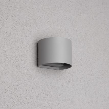 Brilagi - Applique murale extérieure RONDO LED/6W/230V gris IP54