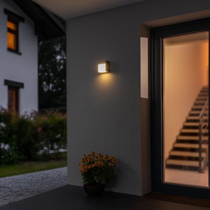 Brilagi - Applique murale extérieure TERNI LED/12W/230V gris IP44