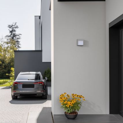 Brilagi - Applique murale extérieure TERNI LED/12W/230V gris IP44