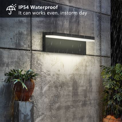 Brilagi - Applique murale extérieure TESSI LED/10W/230V noire IP54