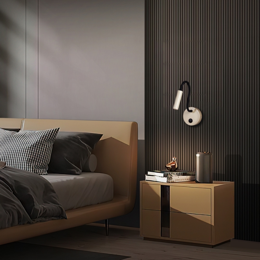Brilagi - Applique murale flexible MAYA LED/3W/230V 4000K beige