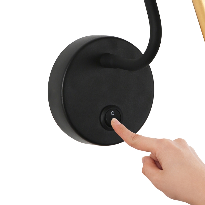 Brilagi - Applique murale flexible MAYA LED/3W/230V 4000K noir/doré