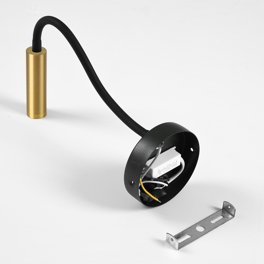 Brilagi - Applique murale flexible MAYA LED/3W/230V 4000K noir/doré