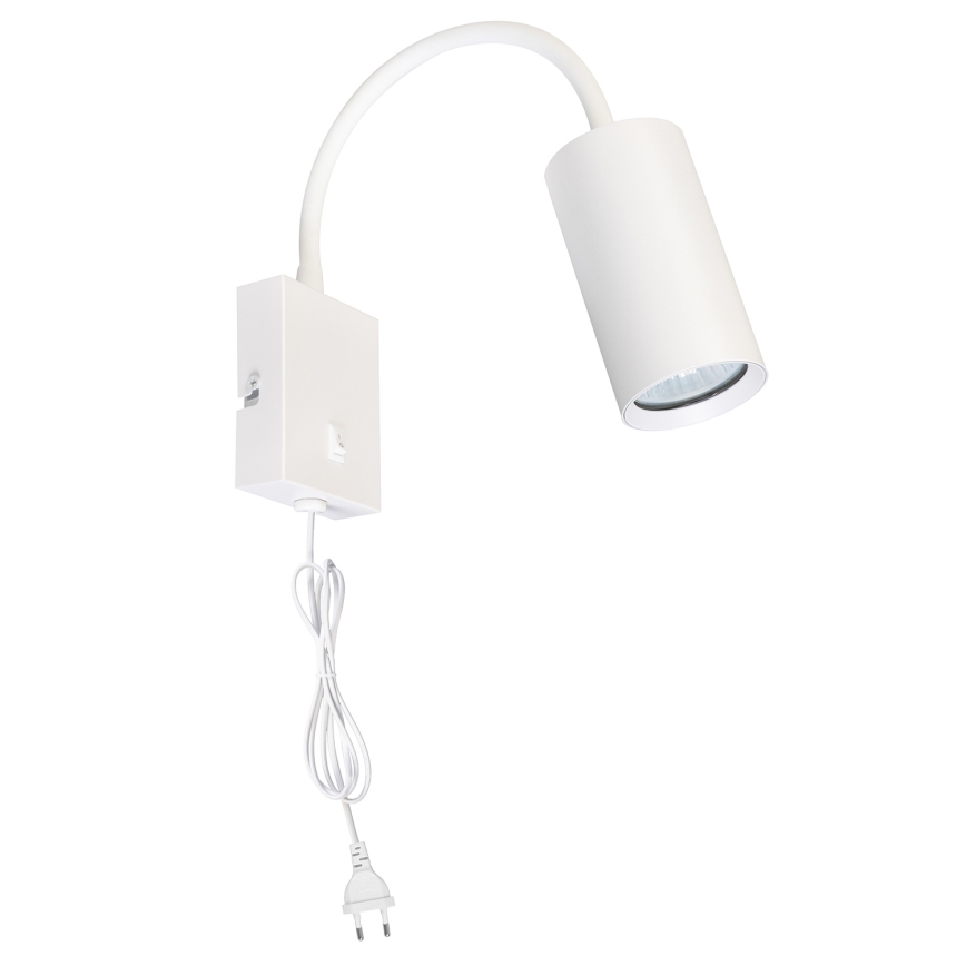 Brilagi - Applique murale flexible avec interrupteur SELE 1xGU10/30W/230V blanche