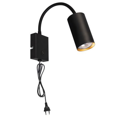 Brilagi - Applique murale flexible SELE 1xGU10/30W/230V noir/doré