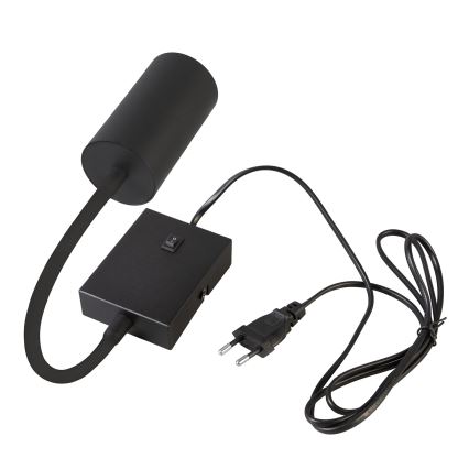 Brilagi - Applique murale flexible SELE avec interrupteur intégré, 1xGU10/30W/230V, noire