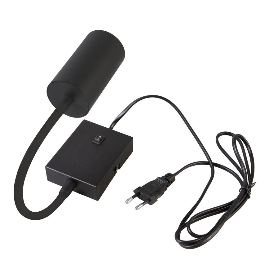 Brilagi - Applique murale flexible SELE avec interrupteur intégré, 1xGU10/30W/230V, noire