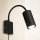 Brilagi - Applique murale flexible SELE avec interrupteur intégré, 1xGU10/30W/230V, noire