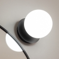 Brilagi - Applique murale LED BALL pour salle de bains, 6W, 230V, 3000/4000/6500K, IP44, noire