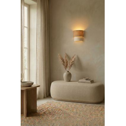Brilagi - Applique murale LED BOHO ECO 1xE27/10W/230V beige/crème