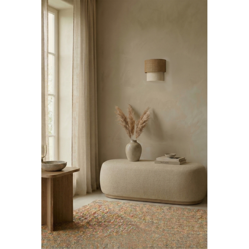 Brilagi - Applique murale LED BOHO ECO 1xE27/10W/230V beige/crème