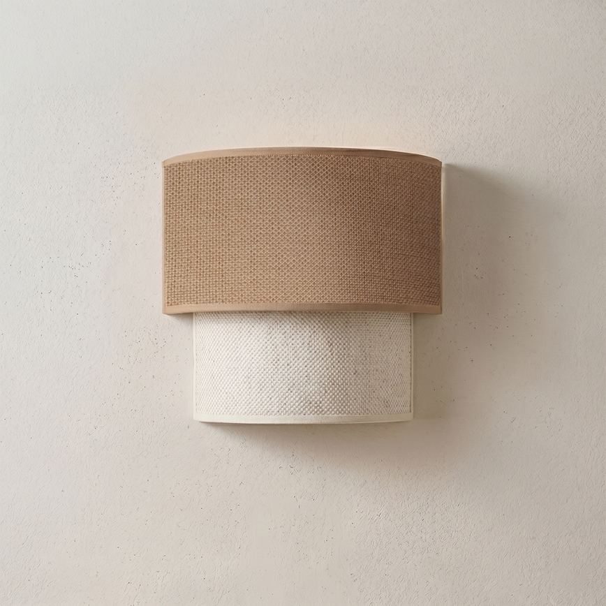Brilagi - Applique murale LED BOHO ECO 1xE27/10W/230V beige/crème