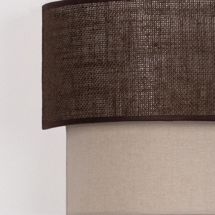 Brilagi - Applique murale LED BOHO ECO 1xE27/10W/230V marron/crème