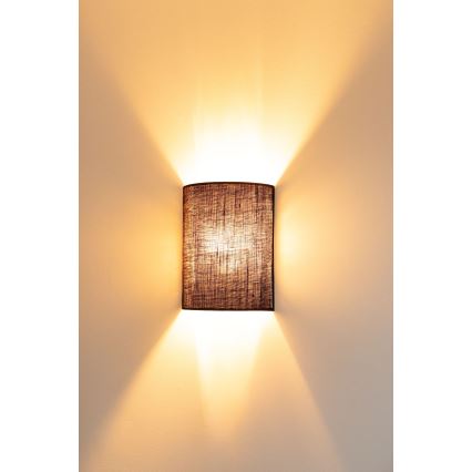 Brilagi - Applique murale LED BOHO STYLE 1xE27/15W/230V marron