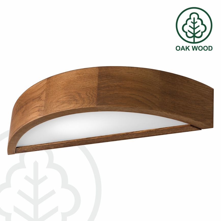 Brilagi - Applique murale LED CARVALHO 1xE27/15W/230V chêne cerisier